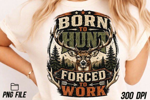 Born to Hunt PNG Vintage Deer Hunter PNG: A Designer's Guide