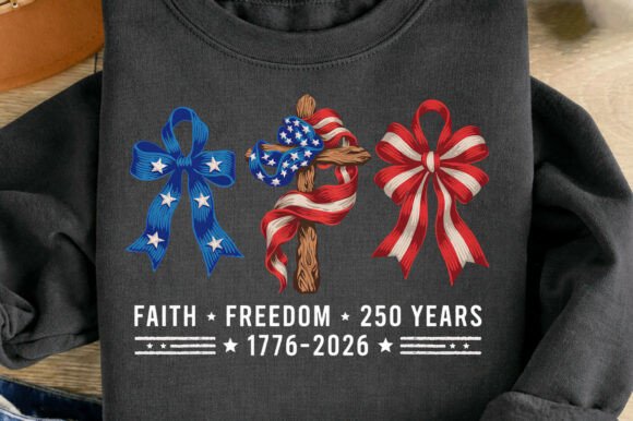Celebrating Faith & Freedom: The Faux Yarn Faith Freedom 250 Years Png Design