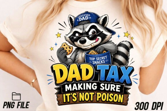 Funny Dad Tax Raccoon PNG Shirt PNG: A Designer's Guide