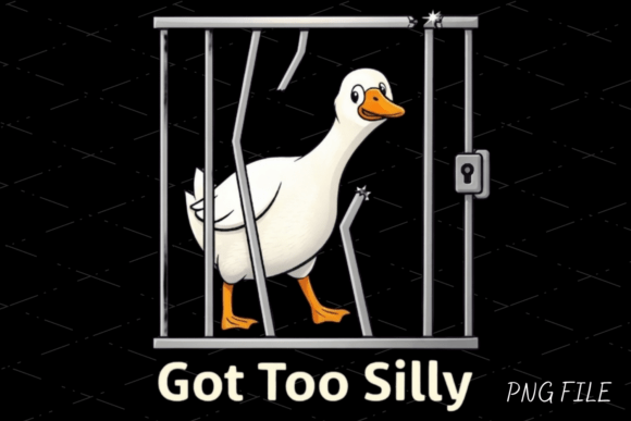 Got Too Silly Funny Goose PNG: Meme Humor for Your Projects