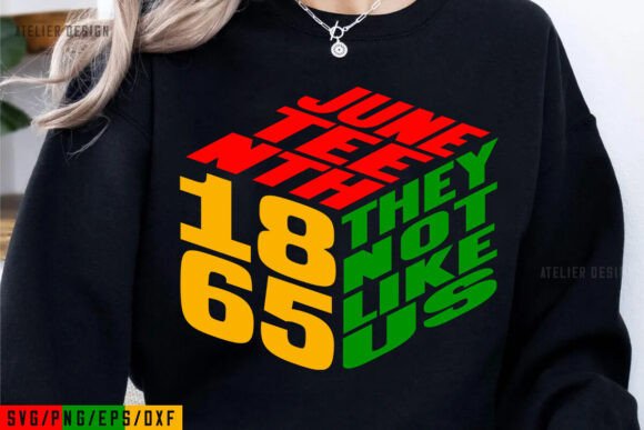 Juneteenth They Not Like Us 1865 SVG PNG: A Design Essential